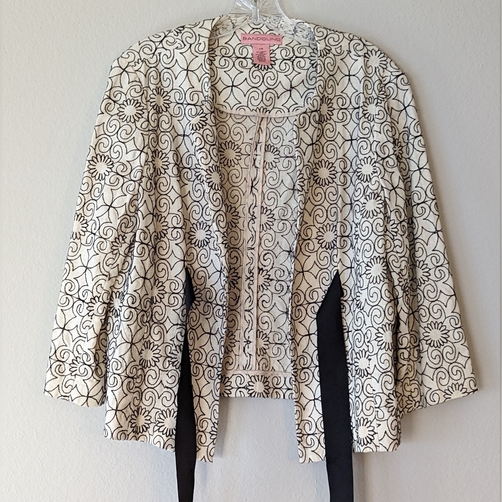 Bandolino Patterned Linen Jacket - image 7